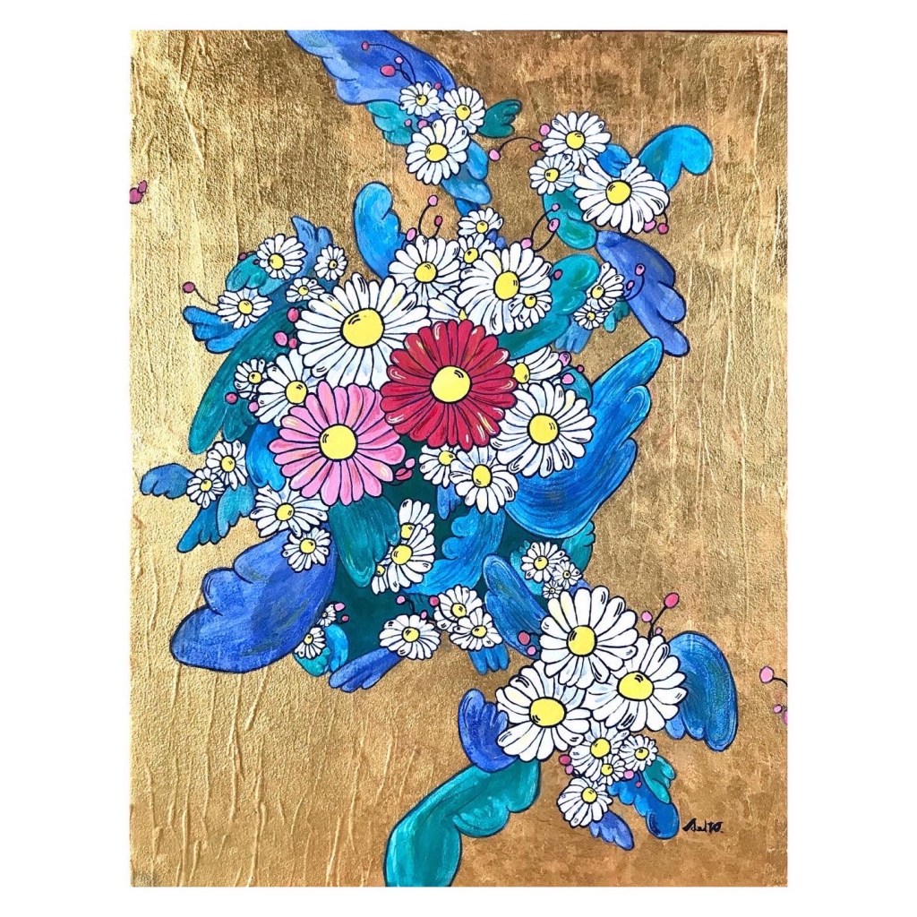 Painting "Departing souls さまよう魂"