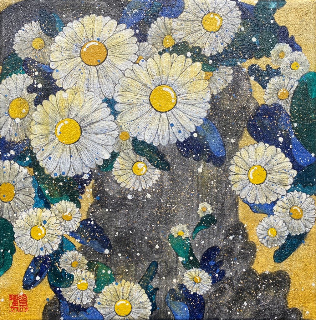 【With sea spray. 波しぶきと共に】 30/30 cm